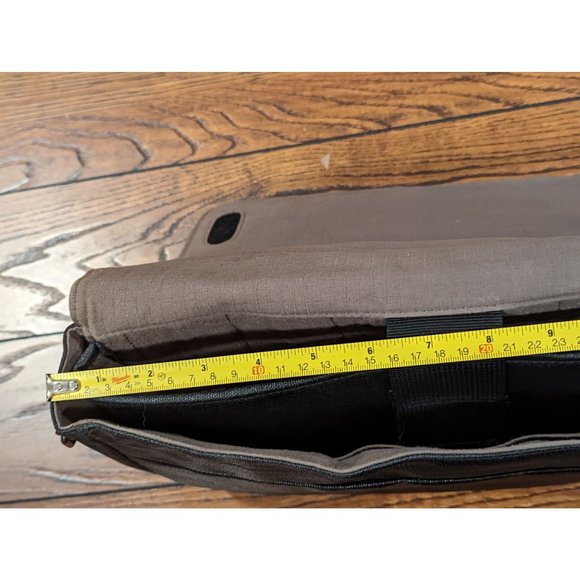 Leather Messenger Bag Brooklyn NY 14 Street Union Square Hand Printed Image - Picture 12 of 14